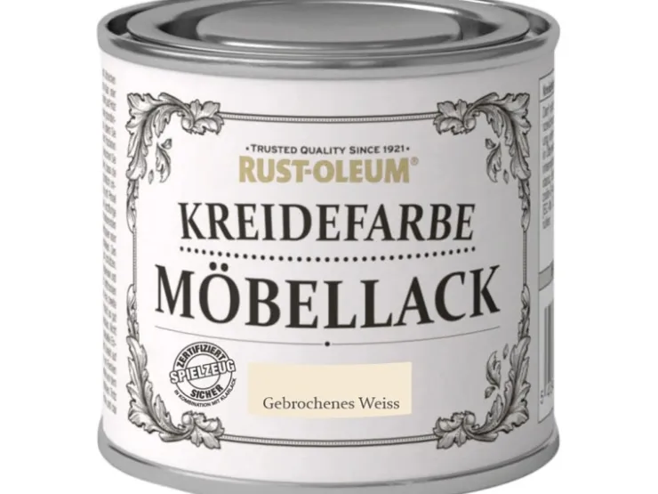 Rust-Oleum Kreidefarbe Möbellack Matt 125 ml* Weißlacke