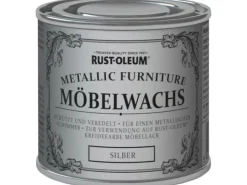 Rust Oleum Rust-Oleum Kreidefarbe-Möbelwachs-Politur Metallic-Silber 125 ml