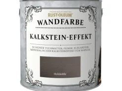 Rust-Oleum Wandfarbe Kalkstein-Effekt Holzkohle 2,5 l