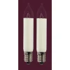 Saico Kleinschaftkerze 2er-Pack E10-Fassung, 8V, 3W Warmweiß
