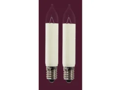 Saico Kleinschaftkerze 2er-Pack E10-Fassung, 8V, 3W Warmweiß