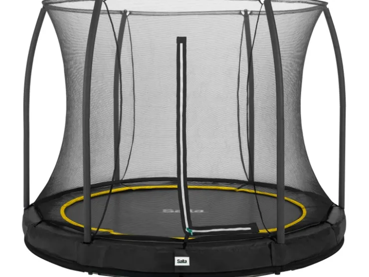 Salta Trampolin Comfort Edition Ground ø 183 cm Schwarz* Leitern