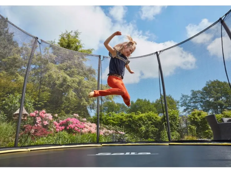 Salta Trampolin Comfort Edition Ground ø 183 cm Schwarz* Leitern
