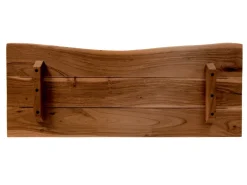 SAM Holzplatte Arya mit Echter Baumkante Einseitig 90 x 30 cm Akazienholz Nussbaum* Regale Massivholz
