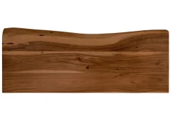 SAM Holzplatte Arya mit Echter Baumkante Einseitig 90 x 30 cm Akazienholz Nussbaum* Regale Massivholz