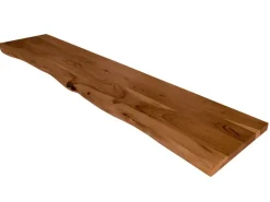SAM Holzplatte Arya mit Echter Baumkante Einseitig 140 x 30 cm Akazienholz Nussbaum* Regale Massivholz|Sideboards