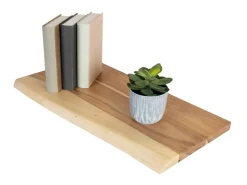 SAM Holzplatte Arya mit Echter Baumkante Einseitig 60 x 30 cm Akazienholz Natur* Regale Massivholz