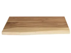 SAM Holzplatte Arya mit Echter Baumkante Einseitig 60 x 30 cm Akazienholz Natur* Regale Massivholz