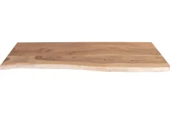 SAM Holzplatte Arya mit Echter Baumkante Einseitig 100 x 30 cm Akazienholz Natur