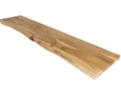 SAM Holzplatte Arya mit Echter Baumkante Einseitig 120 x 30 cm Akazienholz Natur* Regale Massivholz