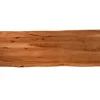 SAM Tischplatte Baumkante Akazie Nuss 120 x 60 cm CURT