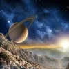 Sanders & Sanders Fototapete Universum Blau und Beige 360 x 270 cm 600489* Fototapeten