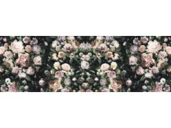 Sanders & Sanders Fototapete Blumen Multicolor Auf Schwarz 800 x 250 cm 611946