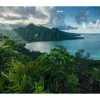 Sanders & Sanders Fototapete Tropische Insel Grün und Blau 450 x 280 cm 612698* Fototapeten