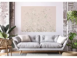 Sanders & Sanders Poster Blumenmuster Beige 1.1 x 1.55 m 601241* Wandtattoos