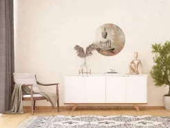Sanders & Sanders Selbstklebende Runde Tapete Budha Beige Ø 70 cm 601089* Wandtattoos