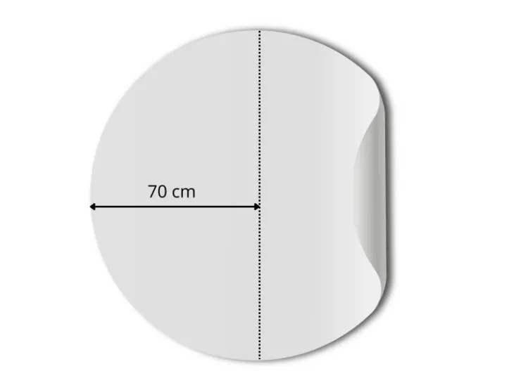 Sanders & Sanders Selbstklebende Runde Tapete Blätter Braun und Beige Ø 140 cm 601150