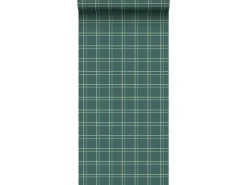 Sanders & Sanders Tapete Karomuster Dunkel 53 cm x 10 m* Dekorative Tapeten
