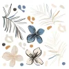 Sanders & Sanders Wandtattoo Blumenmuster Beige Blau und Orange 30 x 30 cm 601330* Wandtattoos