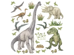 Sanders & Sanders Wandtattoo Dinosaurier Grün 30 x 30 cm 601333* Wandtattoos