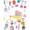 Sanders & Sanders Wandtattoo Peppa Wutz Multicolor 85 x 65 cm 601360