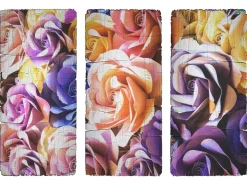 Sanders & Sanders Wandtattoo Rosen Lila Gelb und Orange 42,5 x 65 cm 600322* Wandtattoos