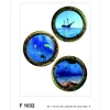 Sanders & Sanders Wandtattoo Meerblick Blau 65 x 85 cm 600267* Wandtattoos