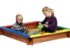 Dobar Sandkasten wetterfest 117 cm x 117 cm Bunt FSC®