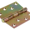 Scharnier mit losem Stift Gelb Verzinkt 90 mm x 90 mm* Stifte