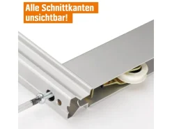Skyscope Schiebetür-Bau-Set Kniestock Profil Silber Dekor 1022 x 1400 mm* Sideboards