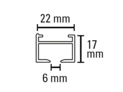 Schöner Wohnen Kollektion Schöner Wohnen Aluminium-Vorhangschienenset Emilia 1-läufig 230 cm Schwarz-Matt* Türvorhänge|Rollos