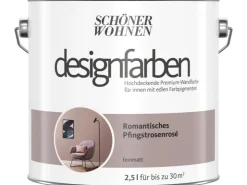 SCHÖNER WOHNEN-Farbe Schöner Wohnen Designfarben Romantisches Pfingstrosenrosé 2,5 l* Innenfarben