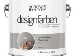 SCHÖNER WOHNEN-Farbe Schöner Wohnen Designfarben Dynamisches Platingrau matt 2,5 l