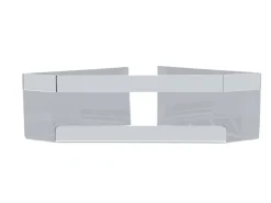 Schöner Wohnen Kollektion Schöner Wohnen Eckablage Meleto Glänzend aus Edelstahl