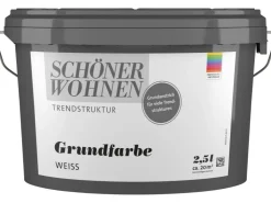 SCHÖNER WOHNEN-Farbe Schöner Wohnen Grundfarbe Weiß / abtönbar 2,5 l
