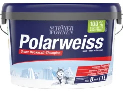 SCHÖNER WOHNEN-Farbe Schöner Wohnen Innen- und Wandfarbe Polarweiss Matt 1 l* Weißlacke