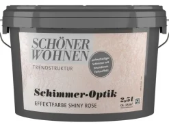SCHÖNER WOHNEN-Farbe Schöner Wohnen Trendstruktur Schimmer-Optik Shiny Rose 2,5 l* Kreativfarben