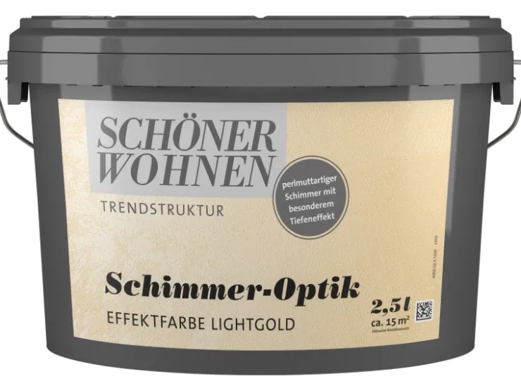 SCHÖNER WOHNEN-Farbe Schöner Wohnen Trendstruktur Schimmer-Optik Light 2,5 l* Kreativfarben