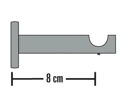 Schöner Wohnen Kollektion Schöner Wohnen Wandhalter Leon für Gardinenstange Ø 20 mm