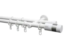 Schöner Wohnen Kollektion Schöner Wohnen Wandhalter Leon 2-läufig für Gardinenstangen Ø 20 mm
