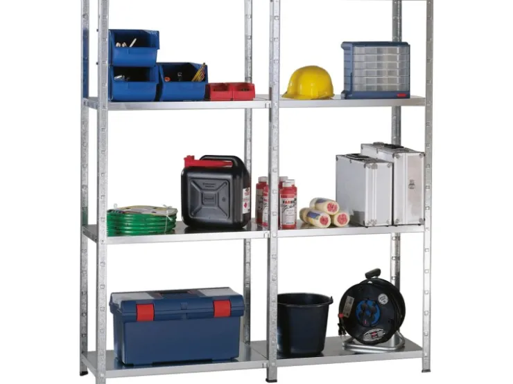 Schulte Set 1 Steckregal und 1 Anbauregal 180 cm x 240 cm x 50 cm