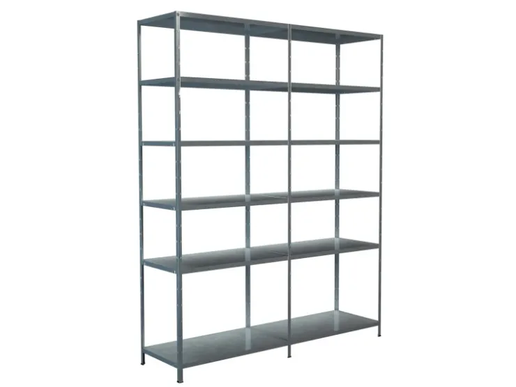 SCHULTE Regalwelt Schulte Steck-Grund-/Anbauregal 230 cm x 180 cm x 50 cm* Metallregale|Kellerregale