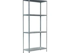 Schulte Steck-Grundregal 180 cm x 80 cm x 35 cm* Regal Weiß|Metallregale