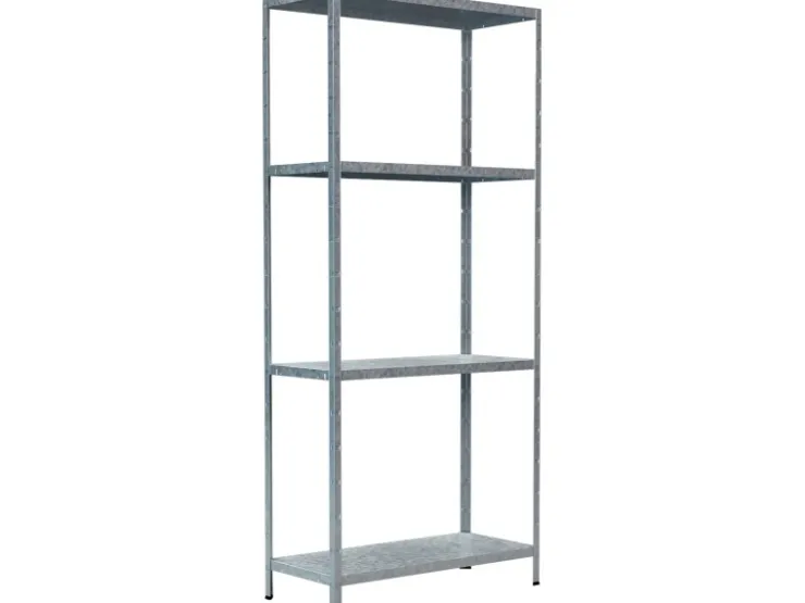 Schulte Steck-Grundregal 180 cm x 80 cm x 35 cm* Regal Weiß|Metallregale