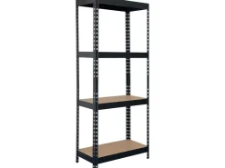 Schwerlastregal 175 kg Schwarz* Regale Schwarz|Holzregale