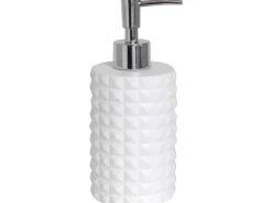 MSV Seifenspender Mosaik Polyresin Weiß* Mosaik