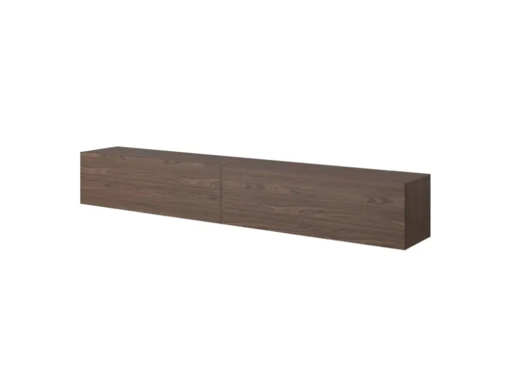 Selsey TV-Hängeboard Bisira 200 cm Holzoptik Nussbaum* TV-Wände