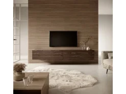 Selsey TV-Hängeboard Bisira 200 cm Holzoptik Nussbaum* TV-Wände
