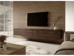 Selsey TV-Hängeboard Bisira 200 cm Holzoptik Nussbaum* TV-Wände