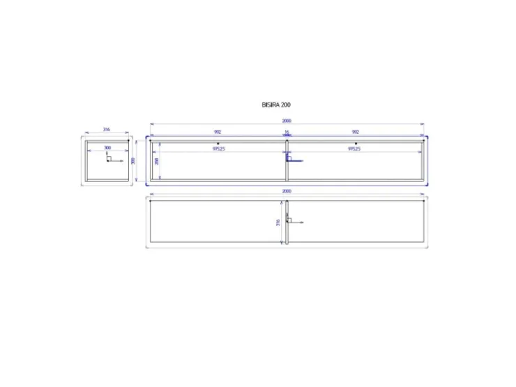 Selsey TV-Hängeboard Bisira 200 cm Holzoptik Nussbaum* TV-Wände